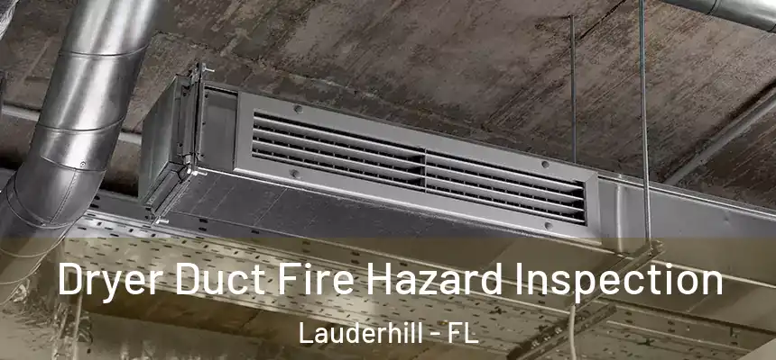  Dryer Duct Fire Hazard Inspection Lauderhill - FL